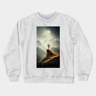 Tree in an empty wasteland Crewneck Sweatshirt